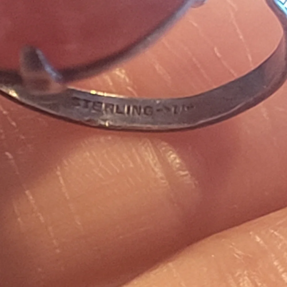 Vintage  Sterling Silver Carnelian Ring , Unique Design size  6.5 approximately - Picture 10 of 10